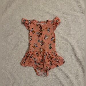 ***SOLD***Posh Peanut Twirl Skirt Bodysuit Dress 6-12 mos